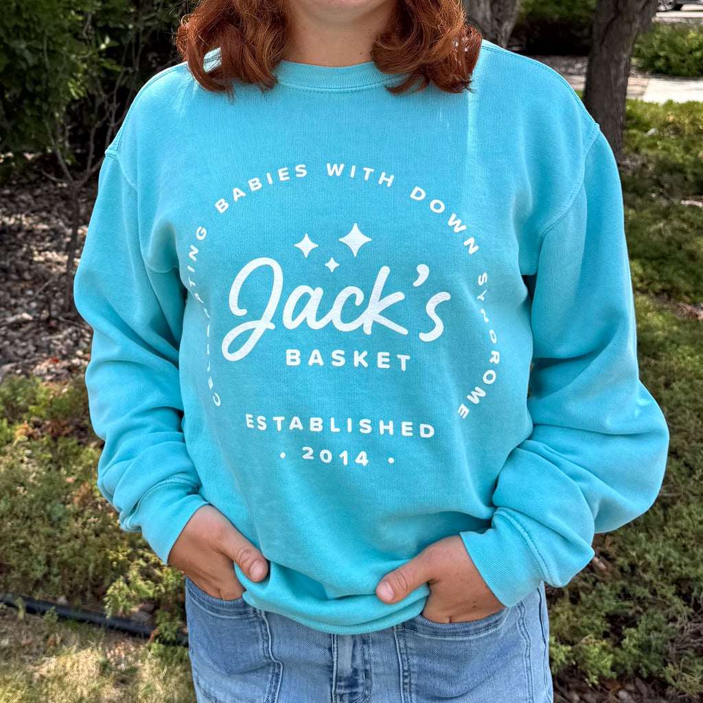 Jack's Basket Teal Sweatshirt