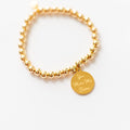 You Make Me Better Beaded Bracelet - Gold