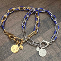 Silver & Blue Enamel Bracelet
